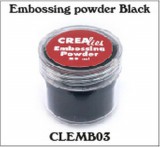 Crealies Embossing Powder - black Crealies Embossing Powder - black