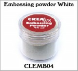Crealies Embossing Powder - white Crealies Embossing Powder - white