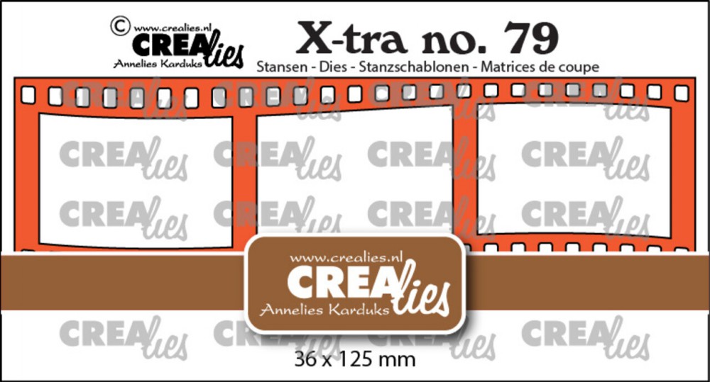 Crealies Xtra Filmstreifen wellig horizontal CLXtr - zum Schließen ins Bild klicken
