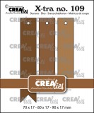 Crealies X-Tra Dies Fishtail Tags Smooth