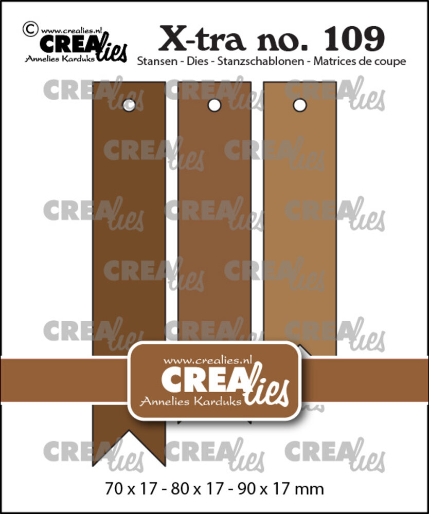Crealies X-Tra Dies Fishtail Tags Smooth