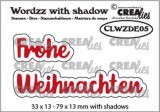 Crealies Wordzz with Shadow Frohe Weihnachten (DE) Crealies Wordzz with Shadow Frohe Weihnachten (DE)