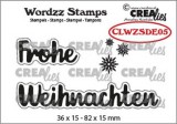 Crealies Clearstamp Wordzz Frohe Weihnachten (DE) Crealies Clearstamp Wordzz Frohe Weihnachten (DE)