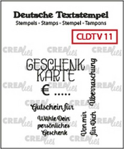 Crealies Clearstamp Tekst (DE) Geschenkkarte 11 - zum Schließen ins Bild klicken