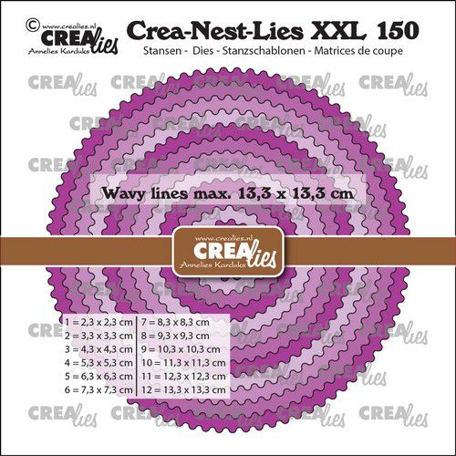 Crea-Nest-Lies Kreise mit gewelltem Rand - zum Schließen ins Bild klicken