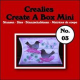 Crealies Create A Box Mini no. 03 Pillowbox 87x138 Crealies Create A Box Mini no. 03 Pillowbox 87x138