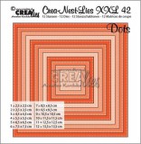 Crealies Crea-nest-dies XXL no. 42 - Quadrate mit Crealies Crea-nest-dies XXL no. 42 - Quadrate mit