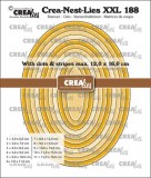 Crealies Crea-nest-dies XXL Ovals Dots Stripes