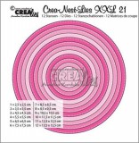 Crealies Crea-nest-dies XXL no. 21 circles stitche Crealies Crea-nest-dies XXL no. 21 circles stitche