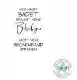 CD Stempelset - nicht vom Beckenrand springen CD Stempelset - nicht vom Beckenrand springen