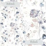 CD Designpapier - blauer Herbst - 30,5x30,5