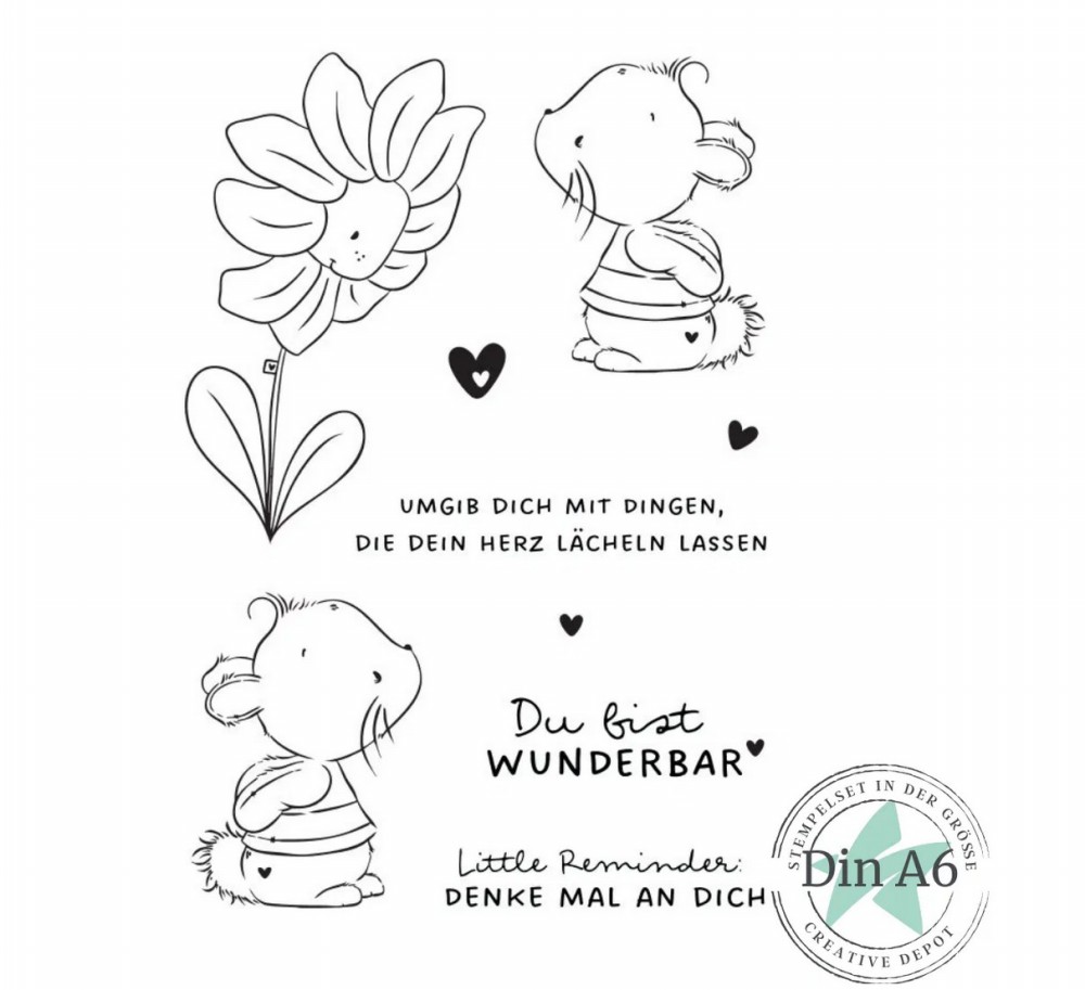 CD Stempelset Blumengrüße
