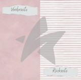 CD Designpapier - Basic Blush Streifen Uni