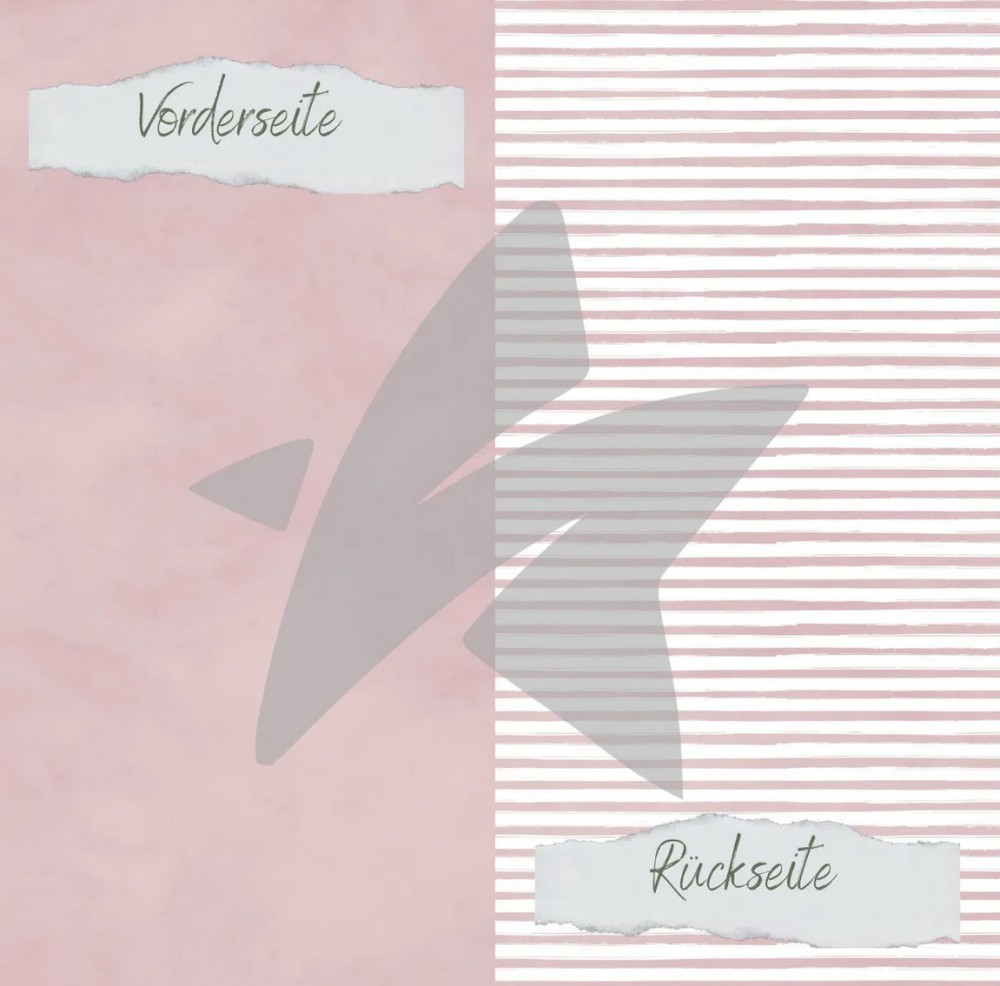 CD Designpapier - Basic Blush Streifen Uni