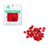 CD Breite Eyelets - Weihnachtsrot matt