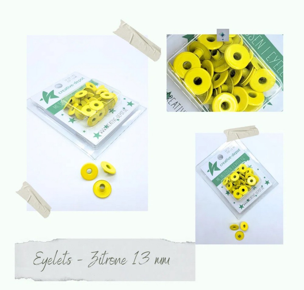 CD Breite Eyelets - Zitrone
