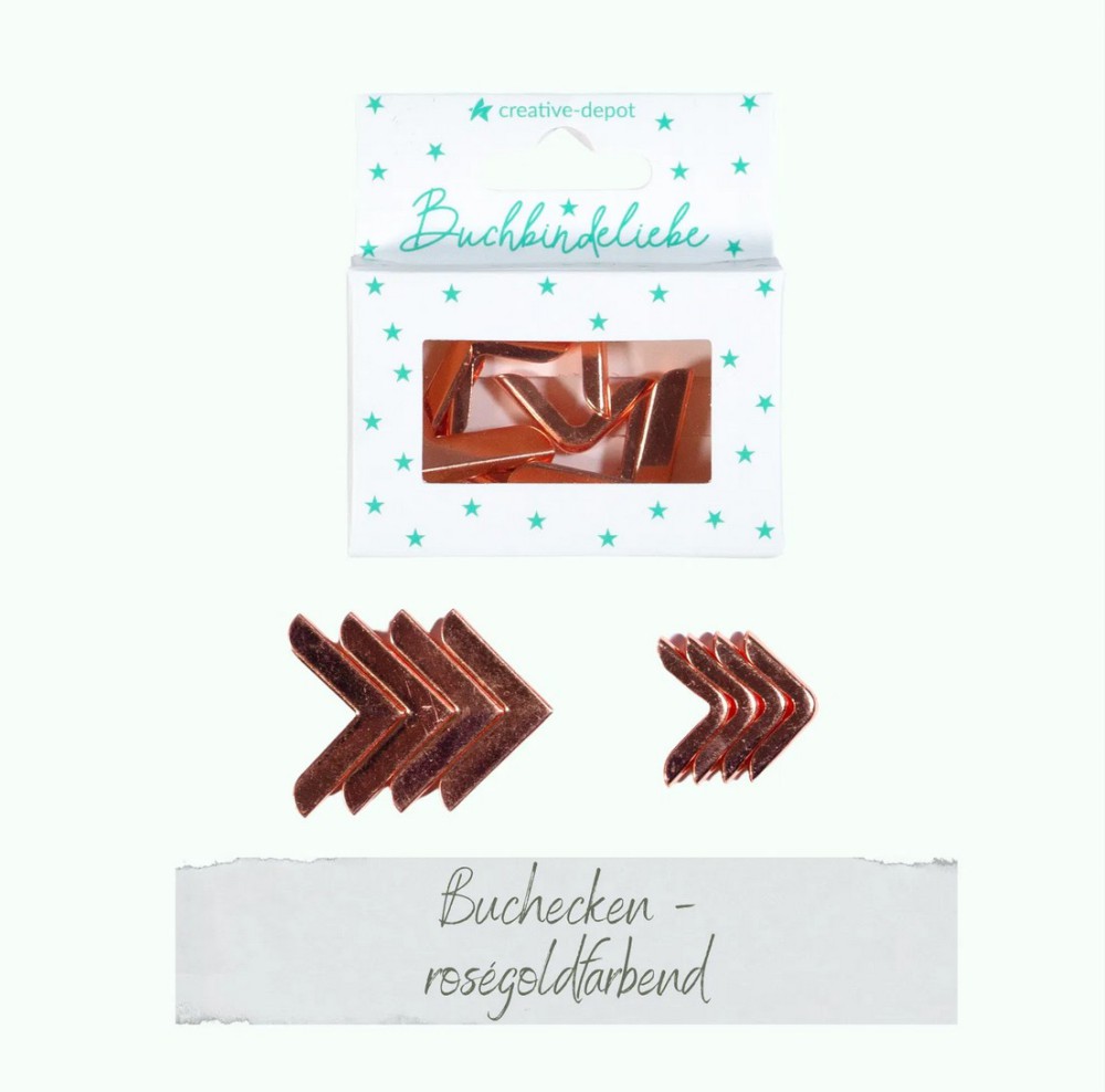 CD Buchecken - Rosegold - 8 Stück