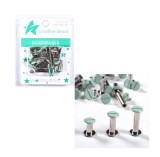 CD Buchschrauben - vintage mint - matt - 15 Stück