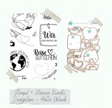 CD Bundle - Designlinie Hallo Urlaub - Stempel und