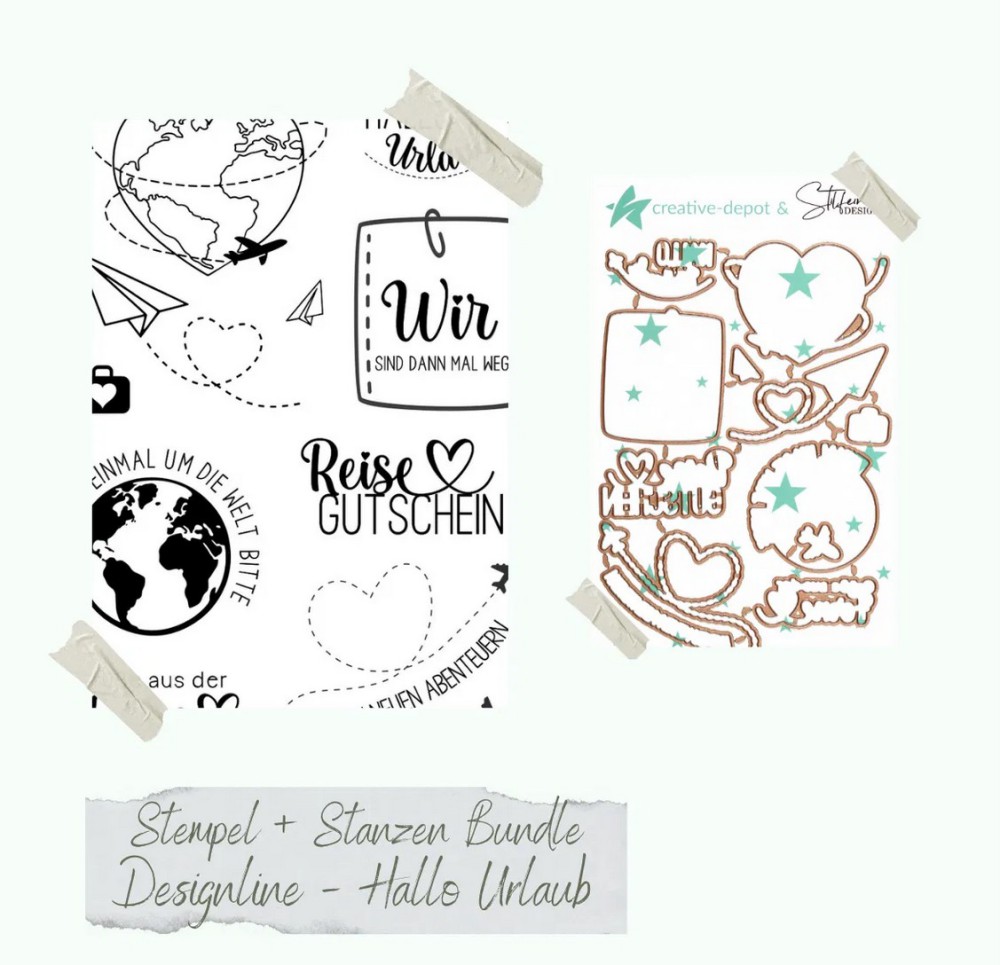 CD Bundle - Designlinie Hallo Urlaub - Stempel und