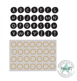 CD Bundle - kleines rundes ABC Stempel und Stanzen
