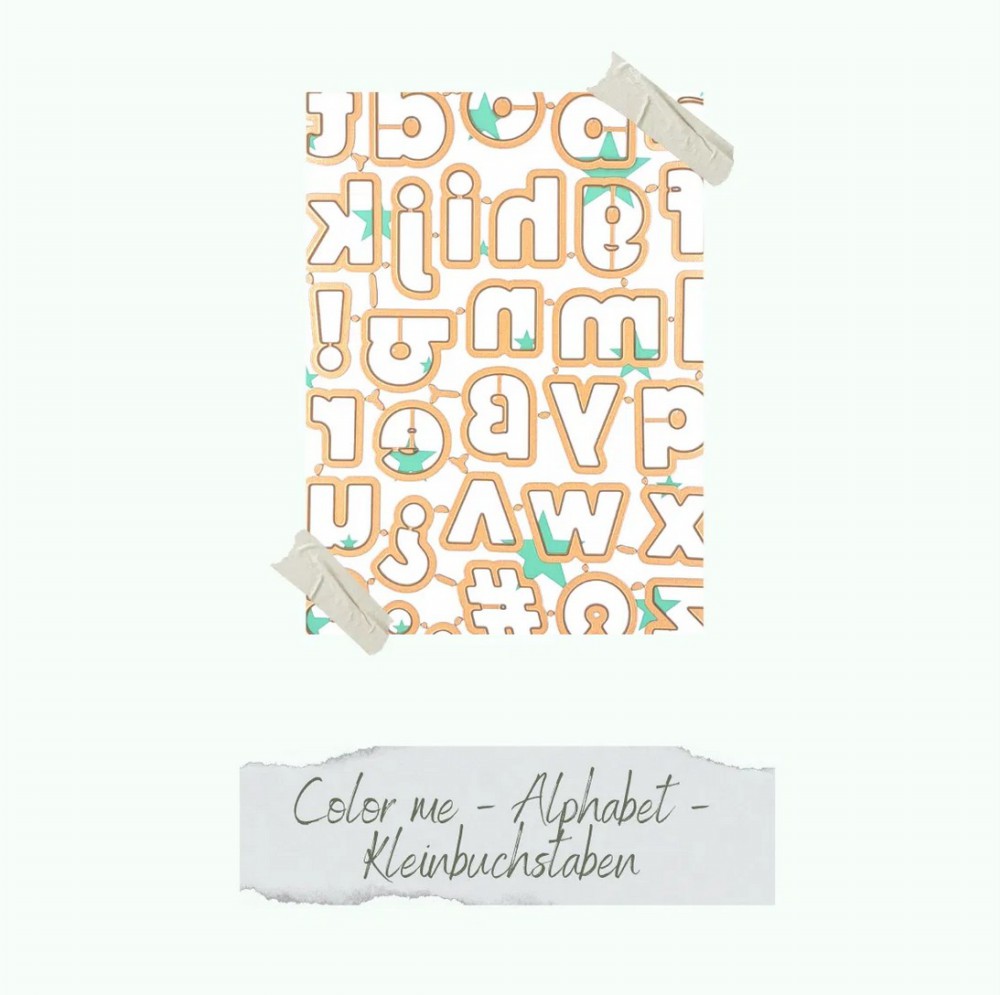 CD Die - Color Me Alphabet kleinbuchstaben