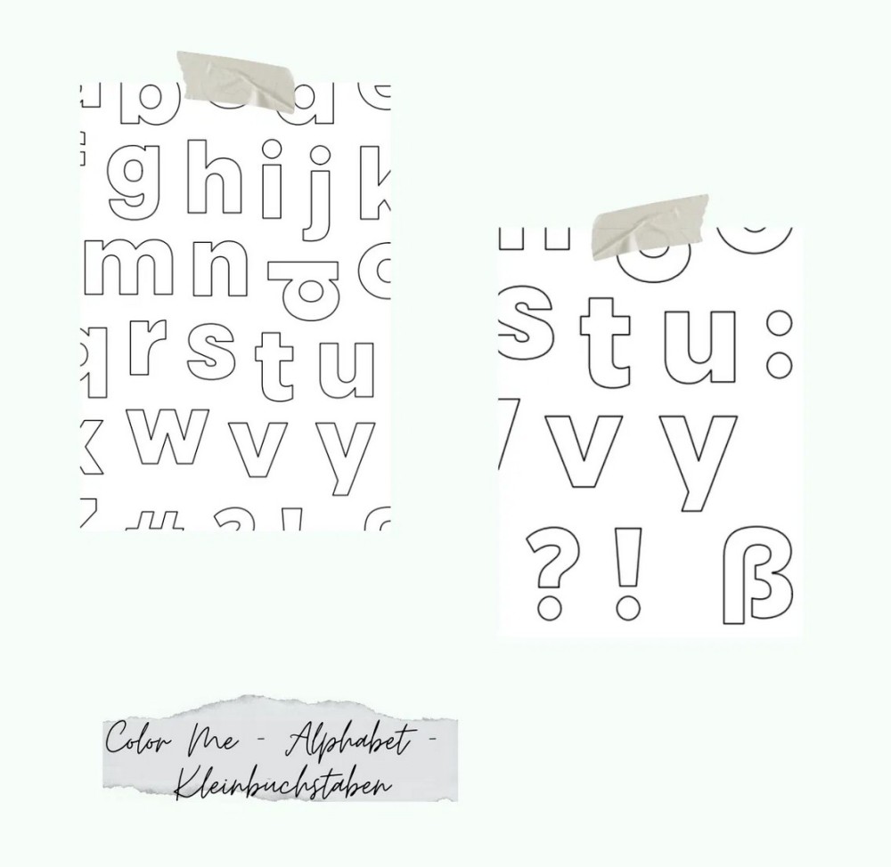 CD Stempelset - Color Me Alphabet kleinbuchstaben