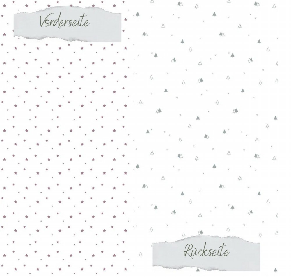 CD Designpapier - Coverpapier - Sterne und Tannenb