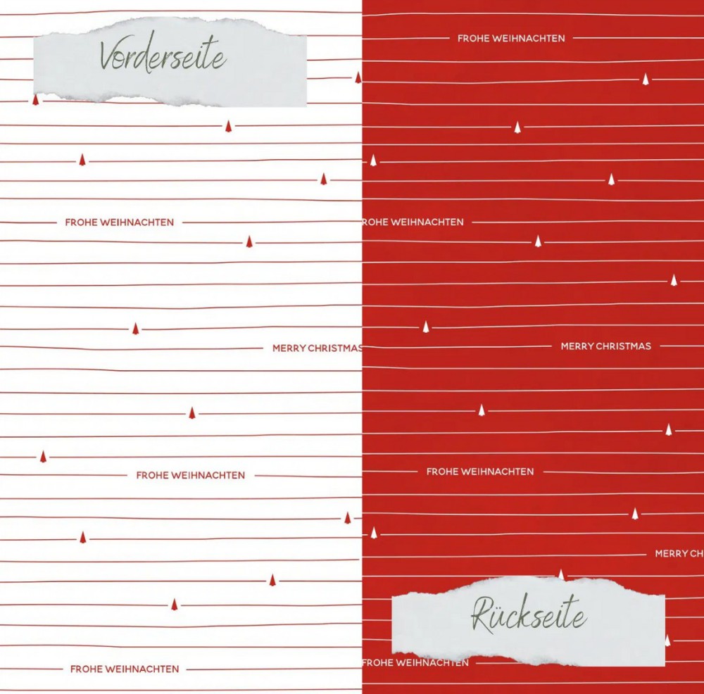 CD Designpapier - Doodle Linien Weihnachten