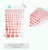 CD Enamel Dots - Motive - Weihnachtsrot