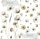 CD Designpapier - weiße Anemonen II - 30,5x30,5 cm
