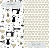 CD Designpapier Designlinie - Garn und Schere CD Designpapier Designlinie - Garn und Schere