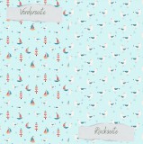 CD Designpapier - Möwen Aquamarine
