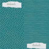 CD Designpapier - Basic - Smaragd Doodle Dächer un