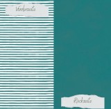 CD Designpapier - Basic - Smaragd Streifen und Uni