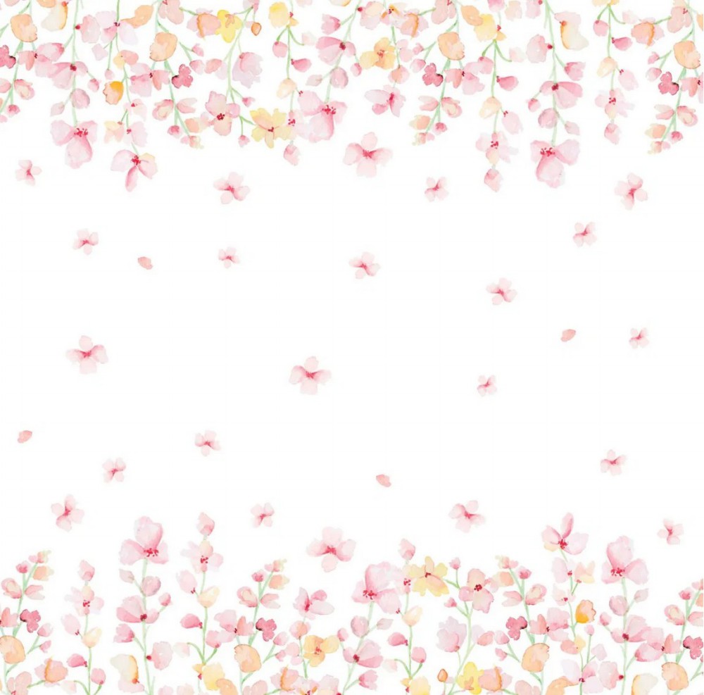 CD Designpapier Designlinie - Tanzende Blüten