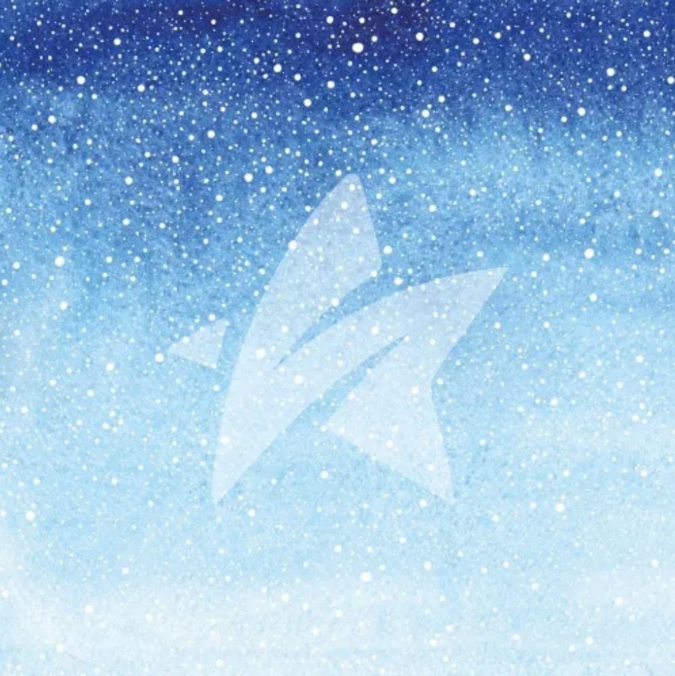 CD Designpapier - Winterhimmel 30,5x30,5 cm