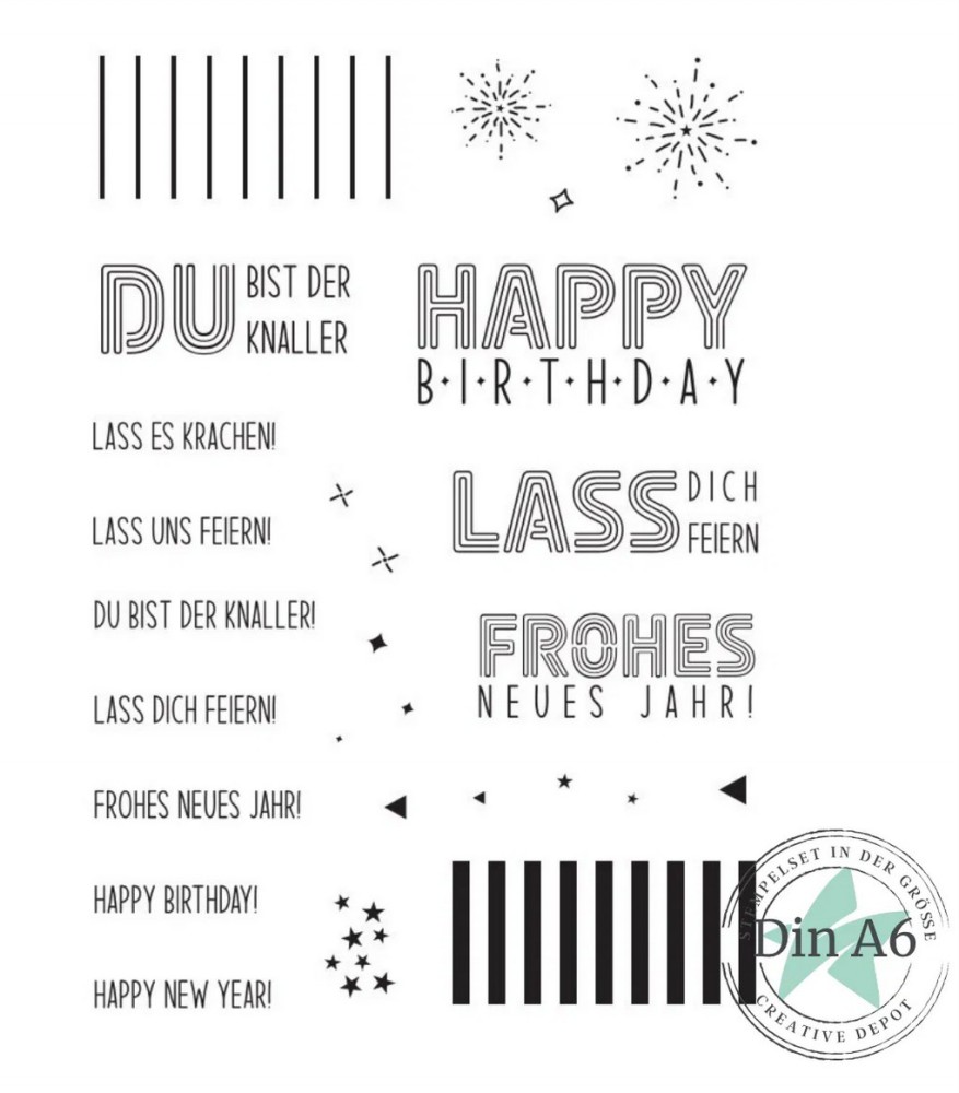 CD Stempelset - Du bist der Knaller