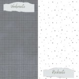 CD Designpapier - Basic - Dunkelgrau Doodle Gitter