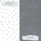 CD Designpapier - Basic - Dunkelgrau Herzen und Sp
