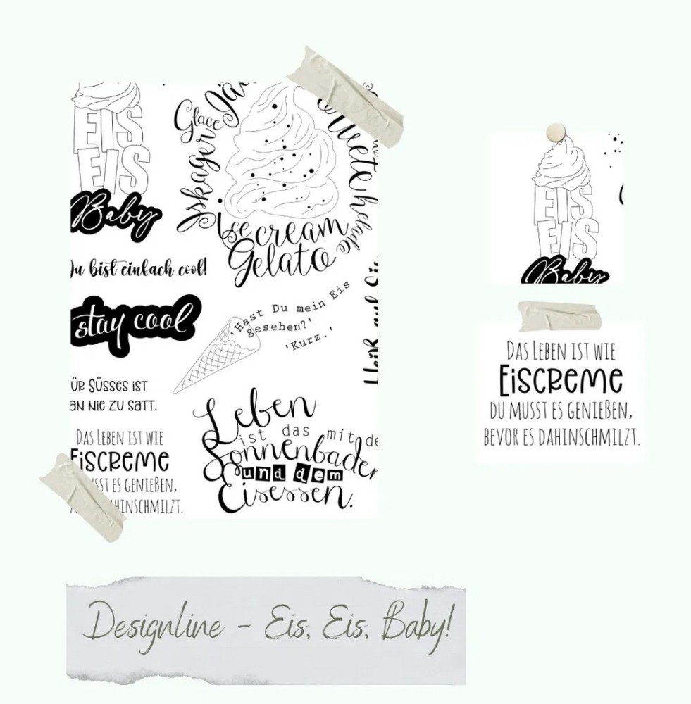 CD Stempelset - Designlinie Eis, Eis, Baby!