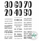 CD Stempelset - Designline - Es ist nur eine Zahl