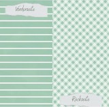CD Designpapier - Eukalyptus Breite Streifen und K