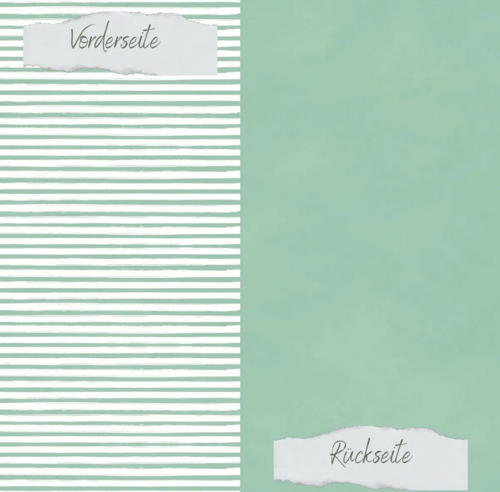 CD Designpapier - Eukalyptus Streifen und Uni