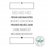 CD Stempelset - Feine Anhänger - Ho Ho Ho