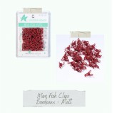 CD Mini Fish Clip - bordeaux - matt 50 Stück CD Mini Fish Clip - bordeaux - matt 50 Stück