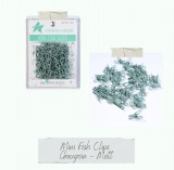 CD Mini Fish Clip - graugrün - 50 Stück CD Mini Fish Clip - graugrün - 50 Stück