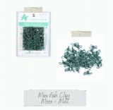 CD Mini Fish Clip - moos matt - 50 Stück CD Mini Fish Clip - moos matt - 50 Stück
