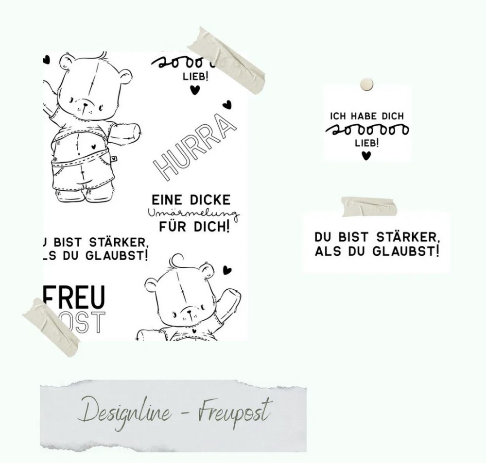 CD Stempelset - Designlinie - Freupost