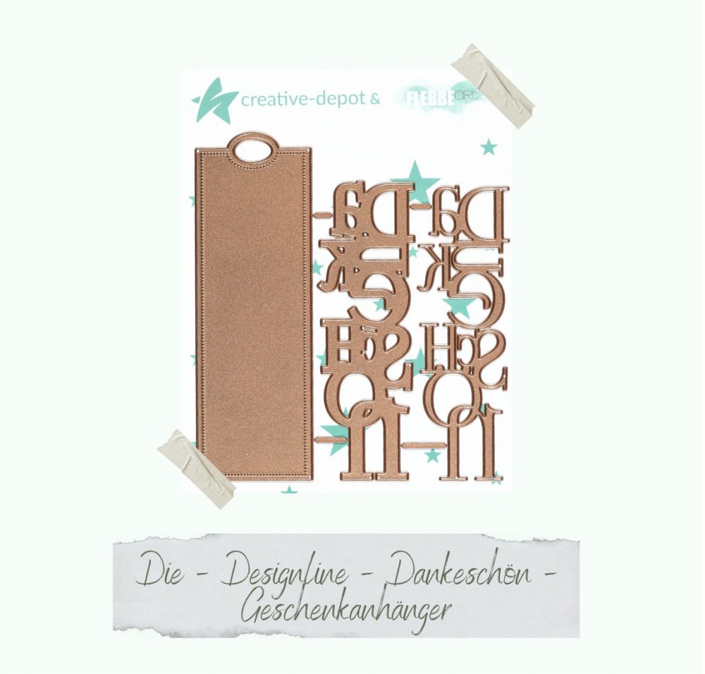 CD Die - Designlinie - Dankeschön - Geschenkanhäng